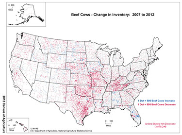Beef Cow inventory:2007-2012